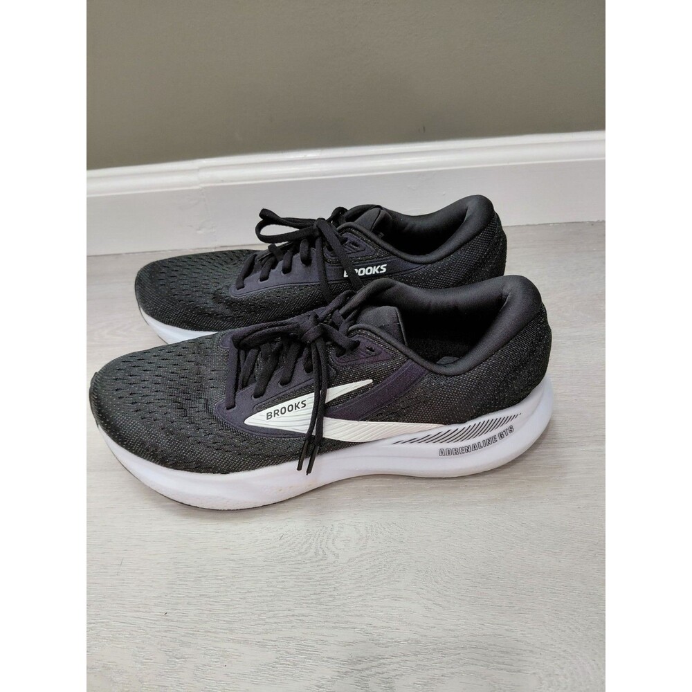 Size 9.5D- Brooks Adrenaline GTS 24 Black White Men's Sneakers - Picture 16 of 16